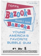 2018 Topps Gypsy Queen JASON VARGAS Bazooka Back -KANSAS CITY ROYALS- #45