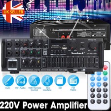 2000W Digital Power Amplifier Bluetooth Stereo HiFi Audio Channel USB FM Remote