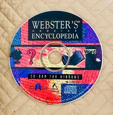 WEBSTER'S CONCISE INTERACTIVE ENCYCLOPEDIA CD ROM Compact DISC 1994