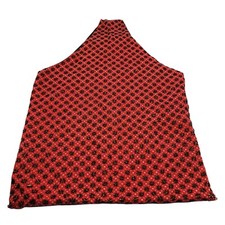 Artisan Made Reversible Heavy Seed Bead Beaded Red Black Shopping Tote Hobo