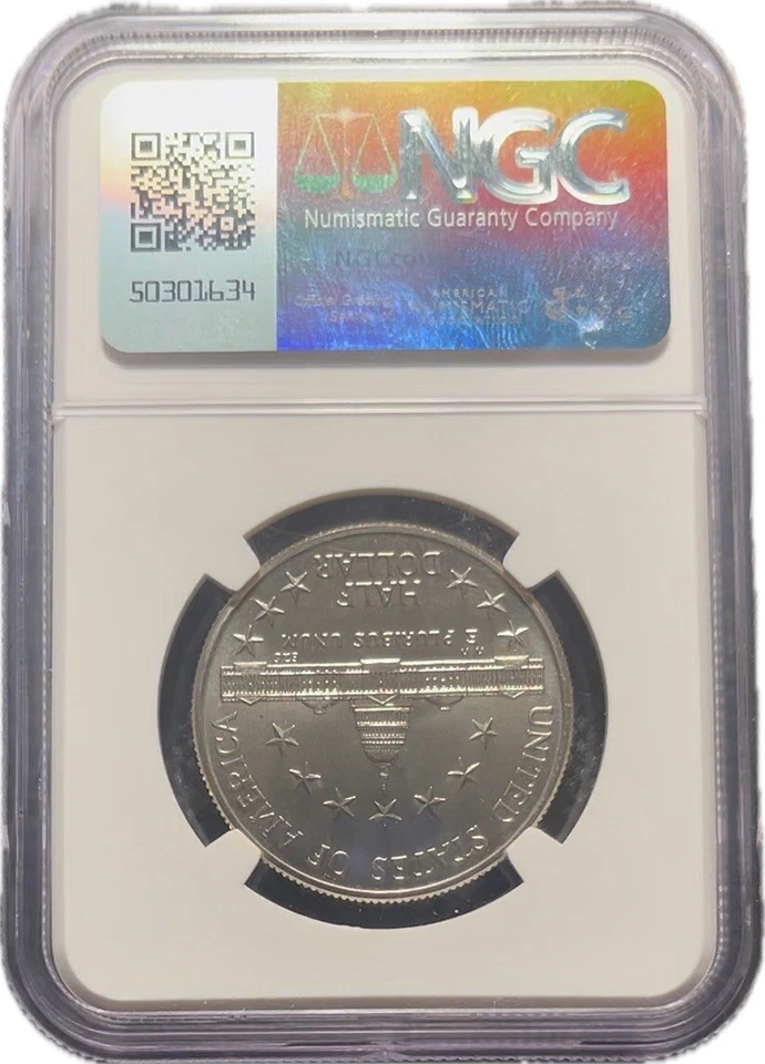 1989 D 50C Congress Bicentennial Commemorative NGC MS70 Half Dollar Magnum Opus - Image 2 of 4
