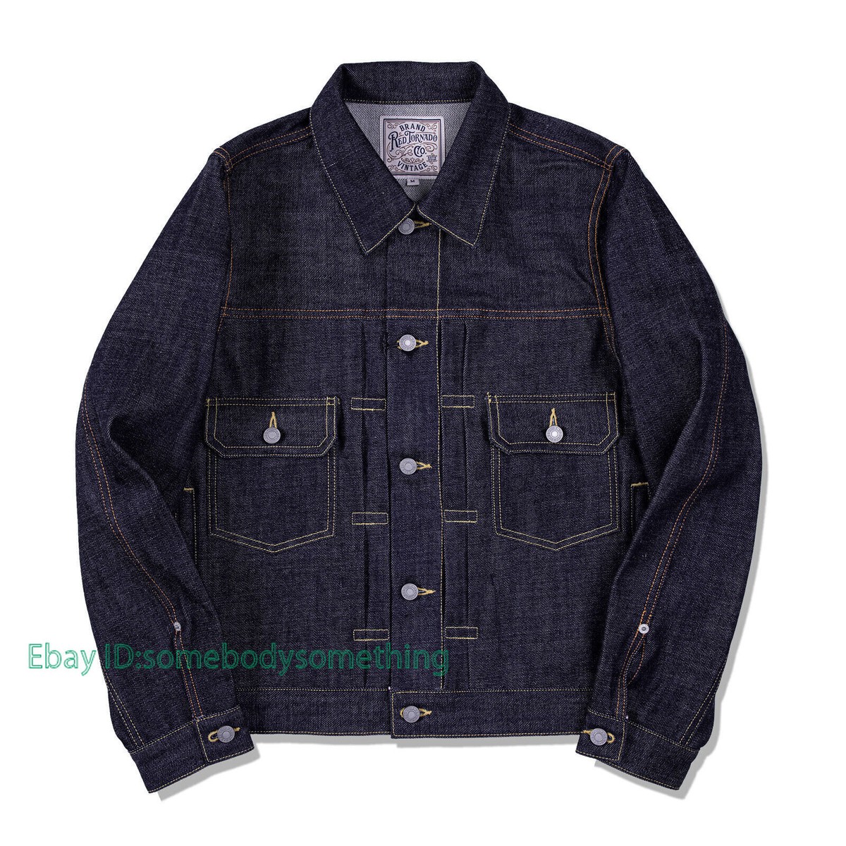 Red Tornado Vintage TYPE2 Heavyweight Denim Jacket Coat Loose