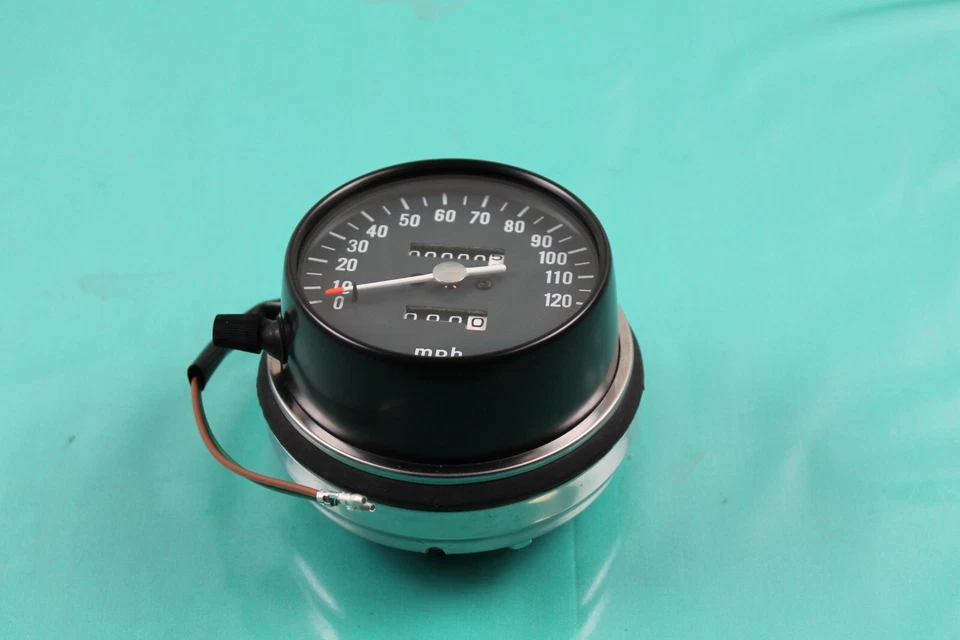 Velocímetro Honda CB550 CB550K CB550F 130 MPH 1974-1978 nueva reproducción Foto 2 de 4