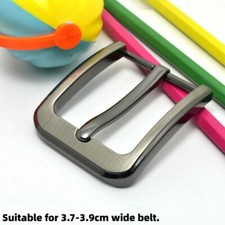 Single Prong Belt Buckle Alloy Pin Buckle Replacement Buckle for 1.5" Wide belt