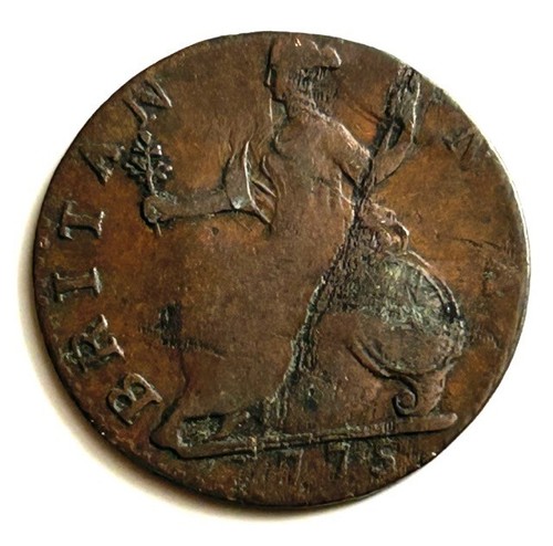 HALBER PENNY 1775 US KOLONIAL - Bild 2 von 2