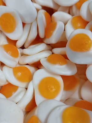 Mini Fried Eggs Gummy Gummies Candy Candies 2 Pounds Free Shipping