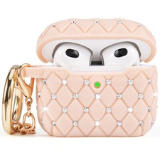 Bling Case for Apple AirPods 3 Generation 3rd with Keychain