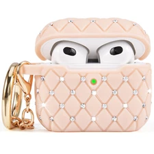 Bling Case for Apple AirPods 3 Generation 3rd with Keychain