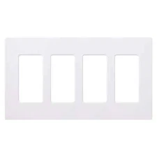Unbreakable Screwless Wall Plate Decora Outlet Switch Cover 1-6 Gang White UL
