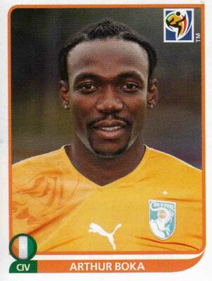 Panini Sticker Fußball WM 2010 Nr. 529 Arthur Boka Cote D´Ivoire Bild NEUWARE