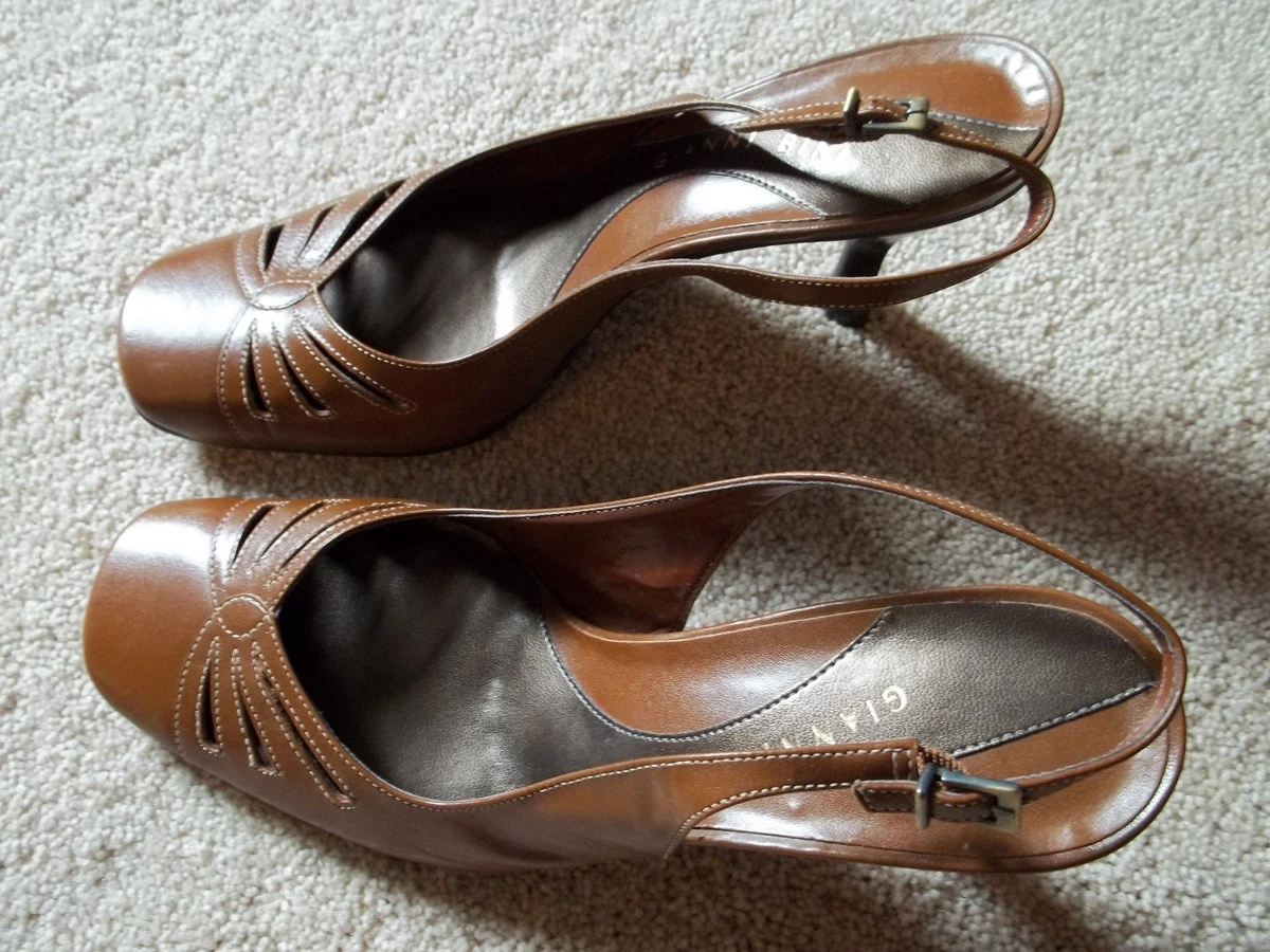 GIANNI BINI shoes brown leather size 8 1 2 excellent cnd 3