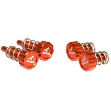 APICO MONTESA BRAKE AND CLUTCH LEVER ADJUSTER SET ORANGE AJP/BRAKTEC 4RT 301RR