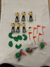 Lot Of Vintage Cake Toppers Golf, Golfing Course Set