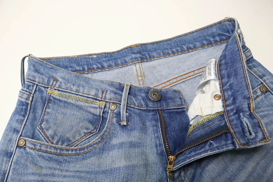 Bigotes Levi's 519 para hombre W29/L32 nuevos elásticos azules cremallera mosca Foto 4 de 4