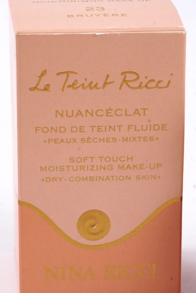 Base de maquillaje hidratante suave al tacto Nina Ricci 23 Bruyere 30 ml NUEVO Foto 2 de 4