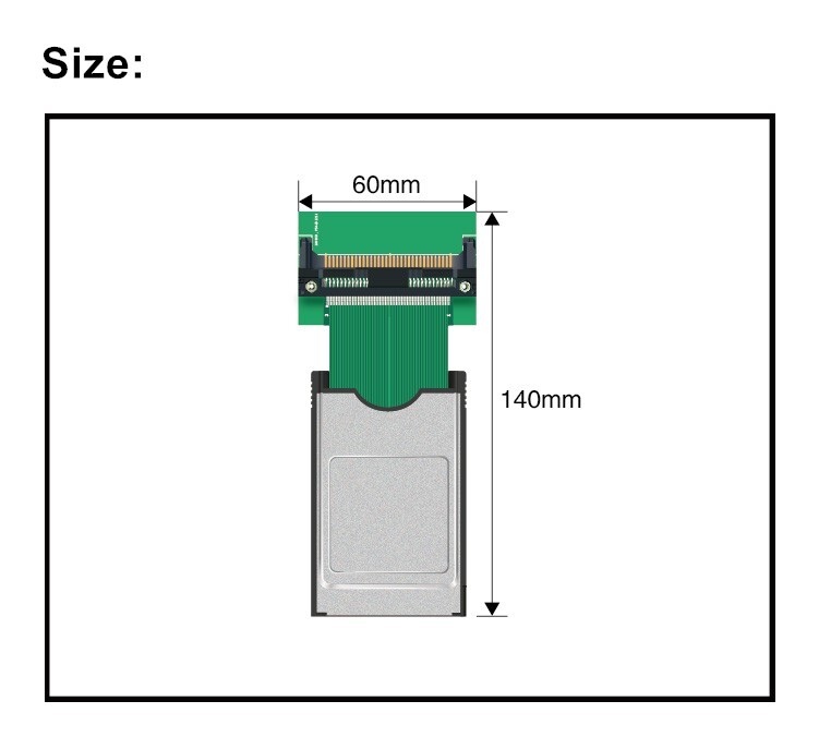 PCMCIA 68Pin Extender Protection Card Cardbus Interface Extension