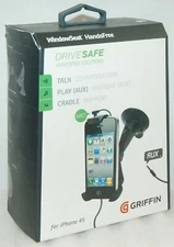 NEW Griffin iPhone SE/5s/5/4s Window Seat Car Mount Hands Free dash iPod Android