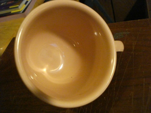 Fiesta Ware Homer Laughlin Cup and Saucer (Apricot/Peach) Lead Free - Picture 3 of 5