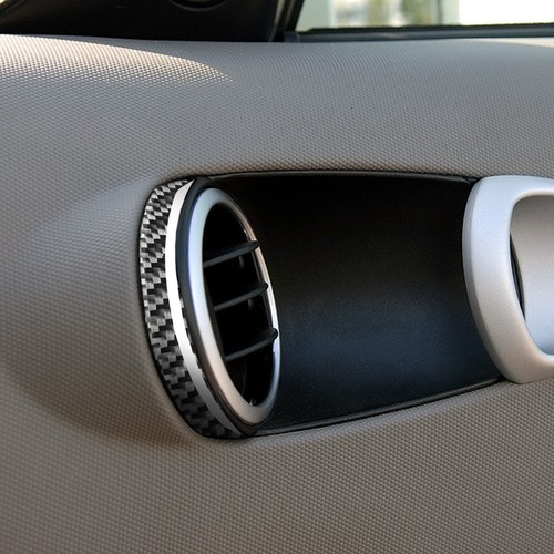 HIBEYO 4 Stück Aluminiumlegierung Auto Klimaanlage Ring Dekoration Passt für Audi A1 Klimaanlage Luftaustritt Air AC Vent Outlet Ring Lüftung Ringe Zierring Lüftungsschlitze Auslass Ring Trimm-Blau