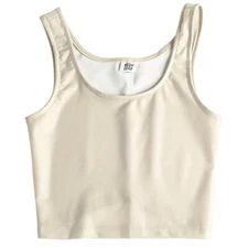 Lady Spandex Faux Latex Crop Top Vest Tank Tops Fitted Camisole Party Club Wear