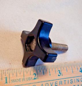 Misc. 4 Prong- 1 3/4" Wide - Wing Screw Knob - 5/16" x 18 Threads- 1 3/8" Screw