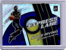 Kyrie Irving 2021-22 Donruss Optic Silver Prizm Express Lane Insert Card #11