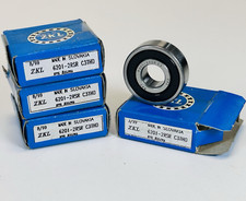 ZKL 6201-2RSR C3THD Sealed Ball Bearing. Lot of 4 