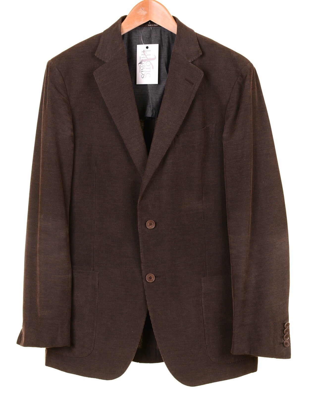 Ermenegildo Zegna Brown Corduroy Travel 