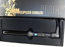 Aria 25MM Clipless Curler Black. The ideal hair curler with tourmaline infused