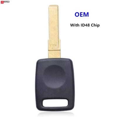 OEM for Audi A3 A4 A6 TT Transponder Ignition Chip Key With ID48 Chip HU66 Blade