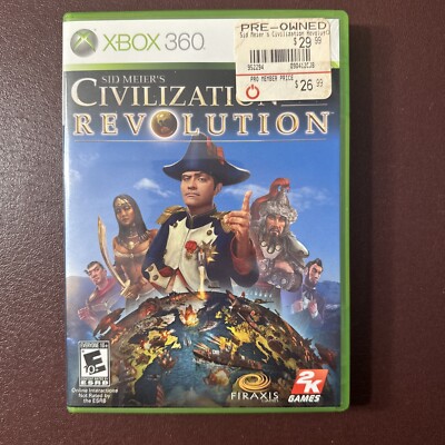 Sid Meier's Civilization Revolution (Microsoft Xbox 360, 2008) Complete Tested