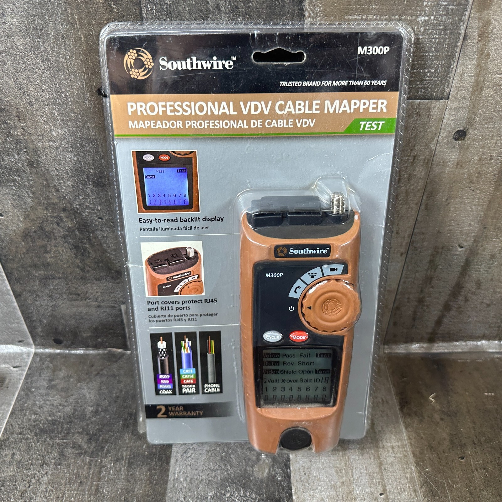 Southwire M300P Professional VDV Low Voltage Cable Mapper Tester