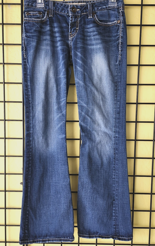 BKE Sabrina Womens  Stretch Flare Blue Jeans 27 x 31 1/2" - Picture 1 of 9