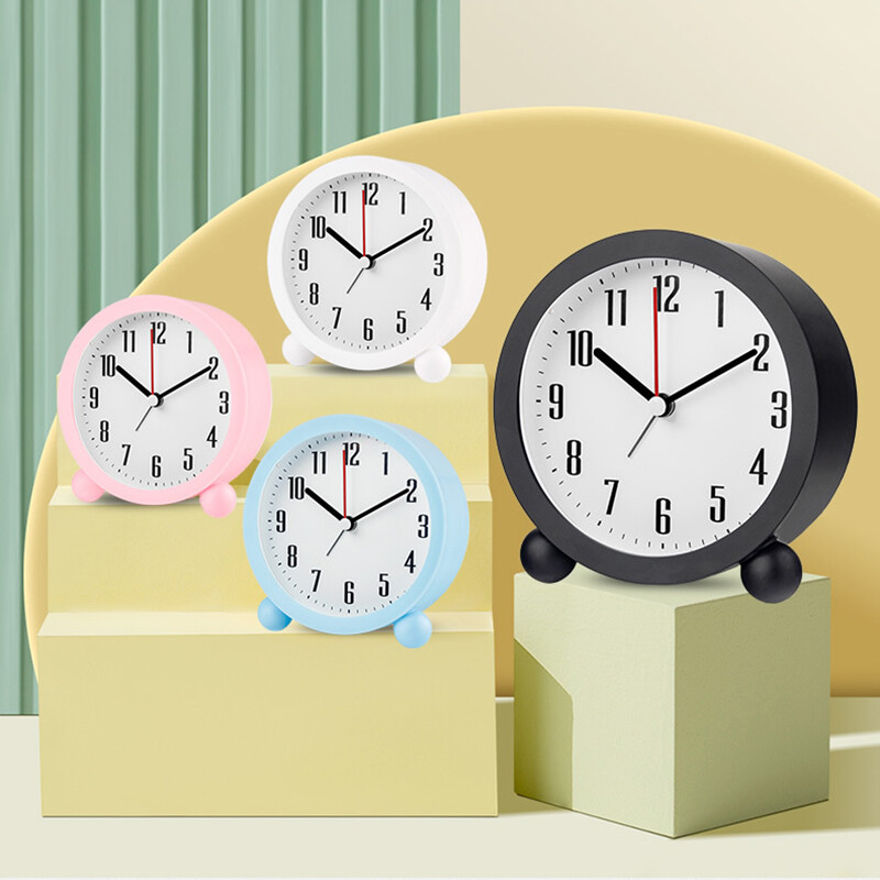 Alarm Clocks Bedside Silent Non Ticking Table Clock With Large Display