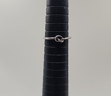 Sterling silver minimalist knot ring Sz 6
