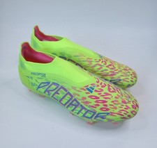Adidas Men's Predator Elite Laceless FG Soccer Cleats Lucid Lemon Sz 6.5 ID3875
