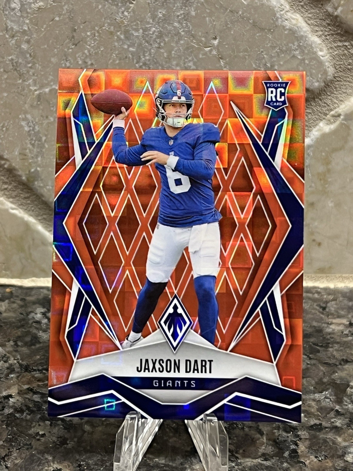 🔥2025 Panini Phoenix #200 Jaxson Dart Orange Pandora /189 Giants RC Rookie Card