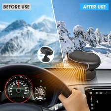 4PCS 360° Rotary Portable Car Heater & Defroster,150W Fast Heating & Cooling Fan