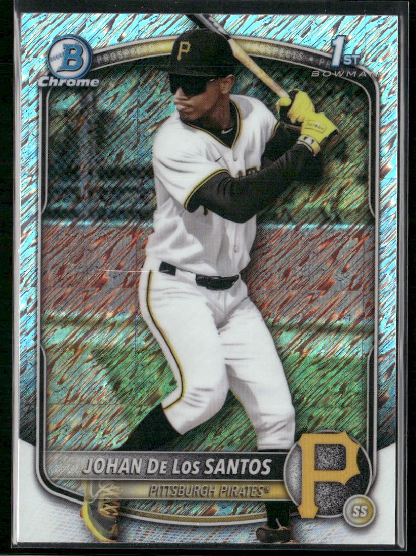 2025 Bowman Chrome #BCP-163 Johan De Los Santos Prospects Shimmer