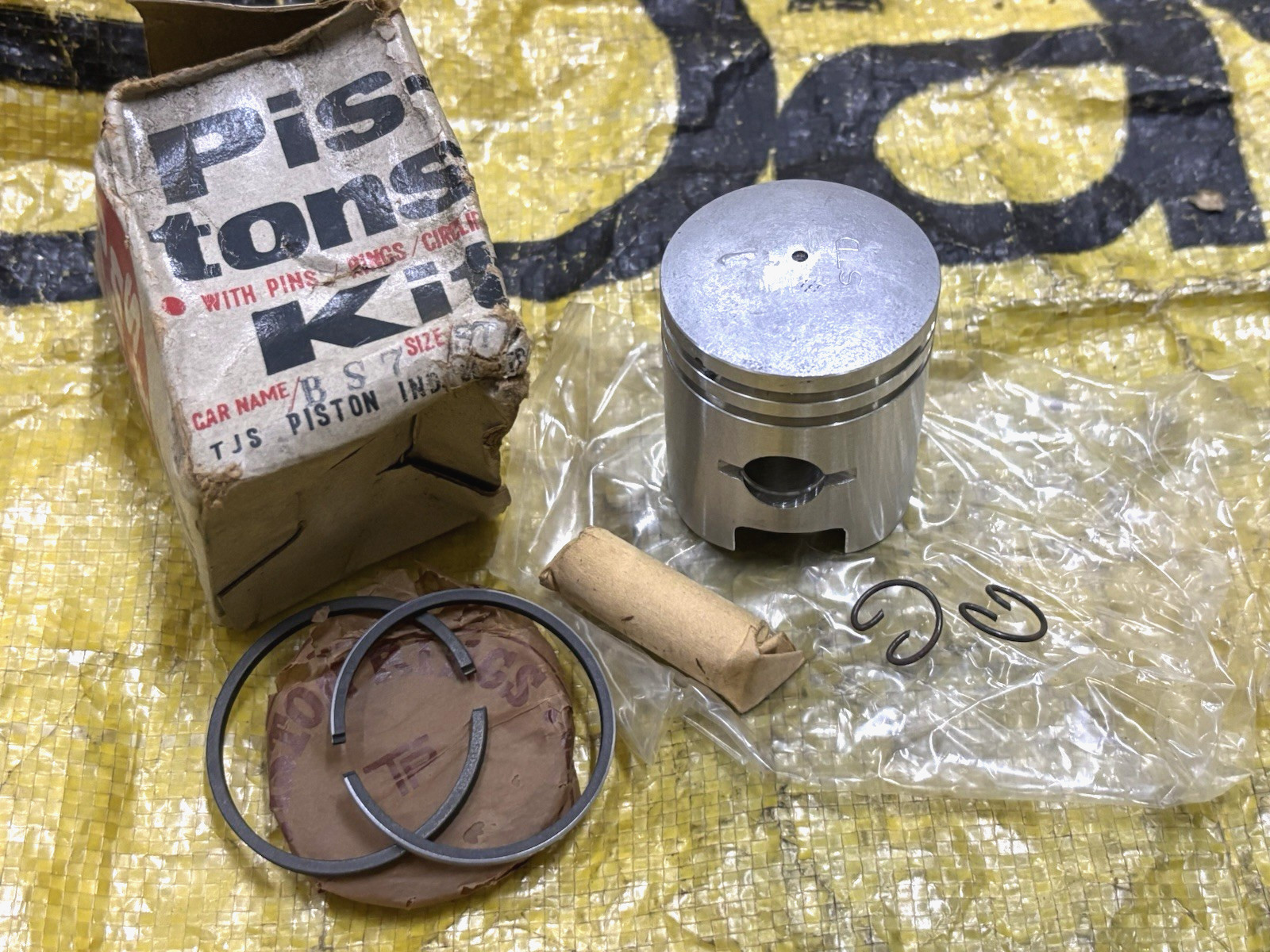 Bridgestone Motorcycle 7 50 BS7 Piston&Ring&Pin&Circlip Set STD NOS TJS Japan