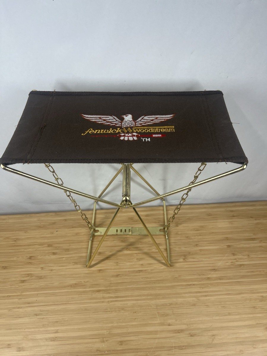 Fauteuil tabouret de camping pliable portable vintage FENWICK WOODSTREAM pêche | eBay