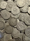 [Lot of 5] Barber Dimes - 90% Silver -  very worn down