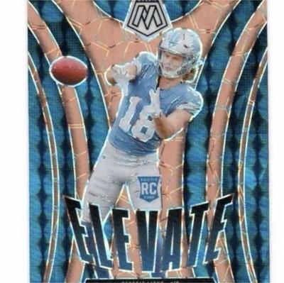 2025 Panini Mosaic Rookie Elevate Orange Fluorescent Isaac TeSlaa #8 Lions