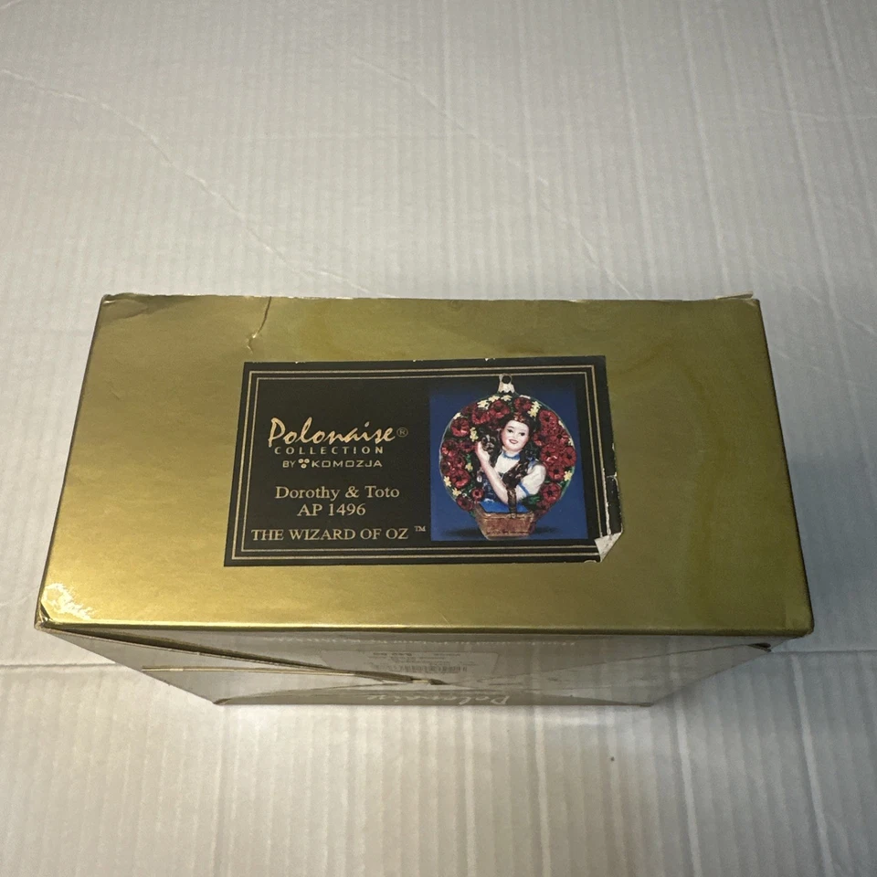 Wizard Of Oz DOROTHY & TOTO Kurt Adler Polonaise 2021 Ornament #1496 Damaged Box - Image 2 of 4