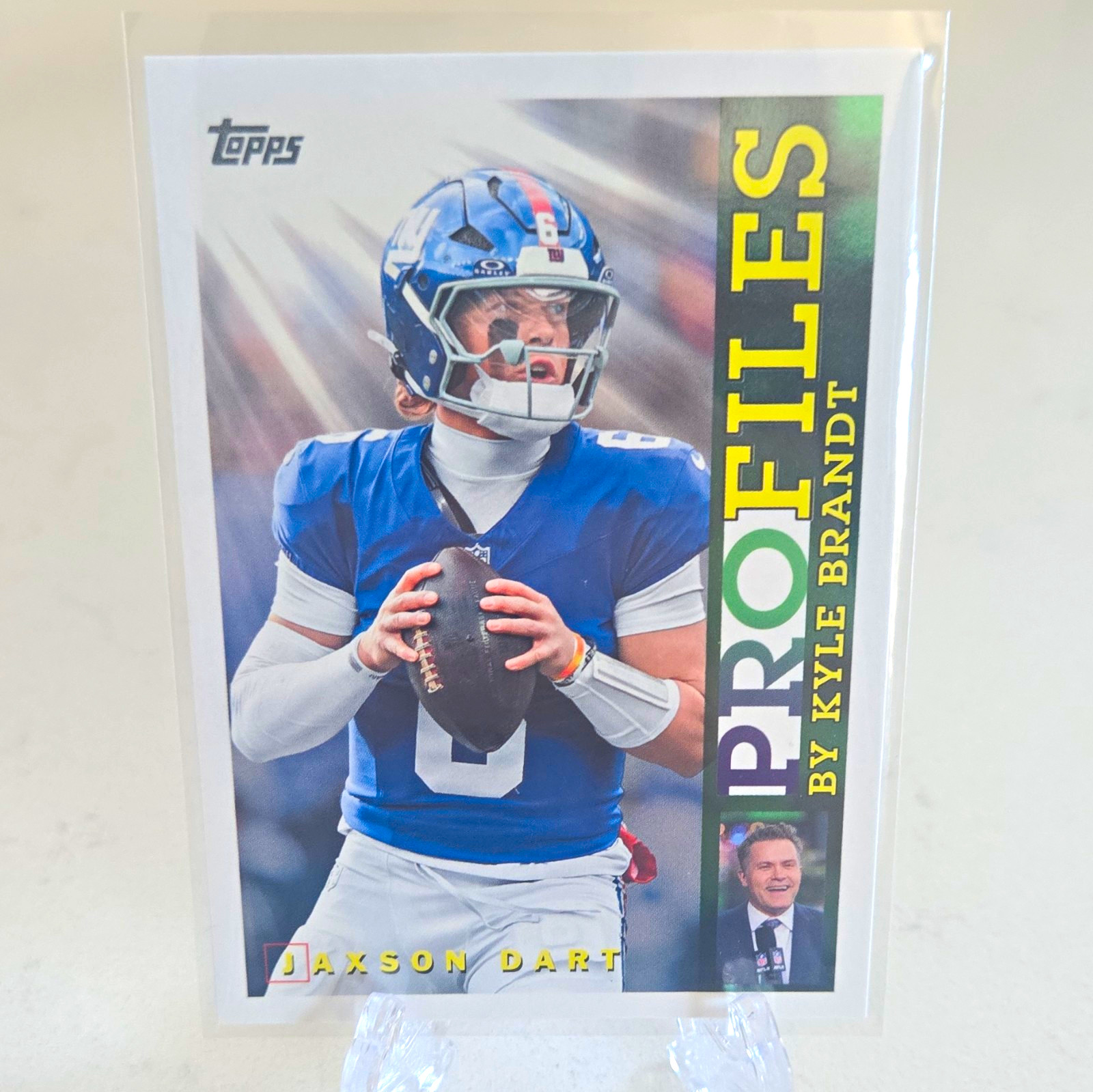 Topps 2023 Composite Football Profiles Insert Jaxson Dart New York Giants TP-24