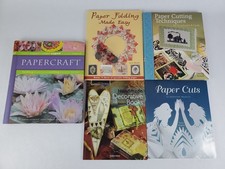 Lot of 5 Papercraft Books - Origami, Paper Cutting, Decorative And Other Books