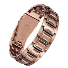Jecanori 3X Strength Copper Bracelets for Men, 9.05 inches, Copper-Rivet