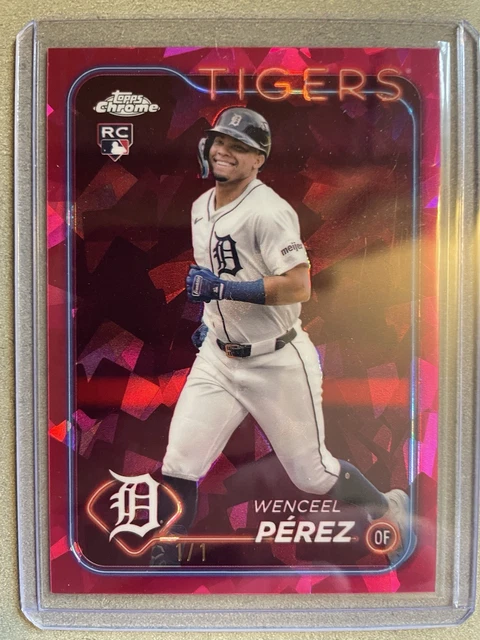 2024 Topps Chrome Sapphire Update Wenceel Perez Padparadscha 1/1