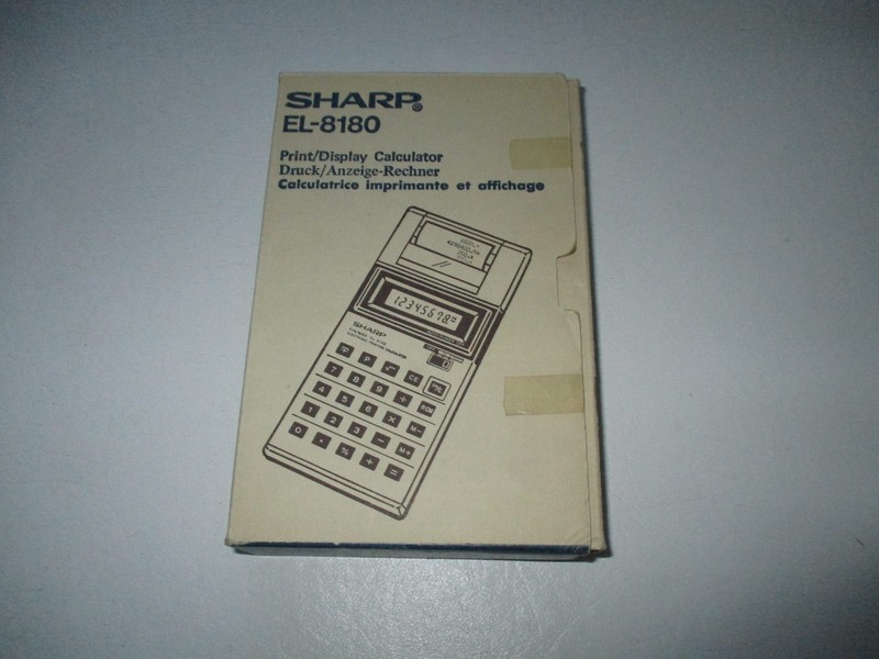 Sharp EL-8180 Vintage Printing Calculator with Original Box