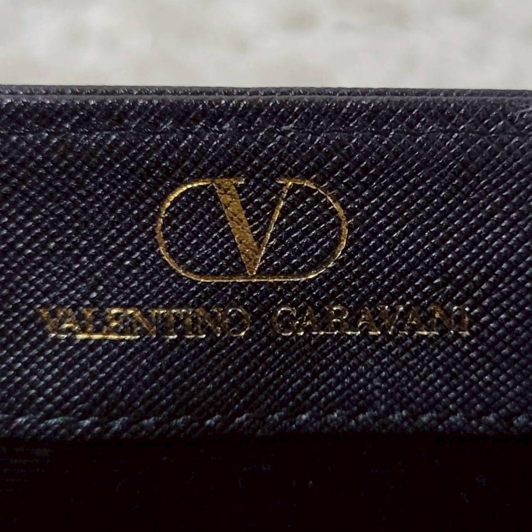 Valentino Garavani Circle Logo Leather Handbag Black Women's Fashion Japan thumbnail 10